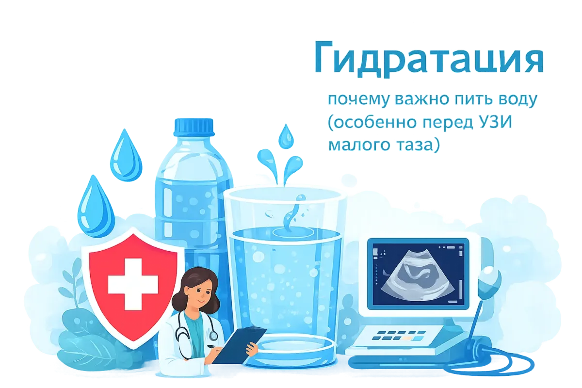Гидратация - почему важно пить воду (особенно перед УЗИ малого таза)