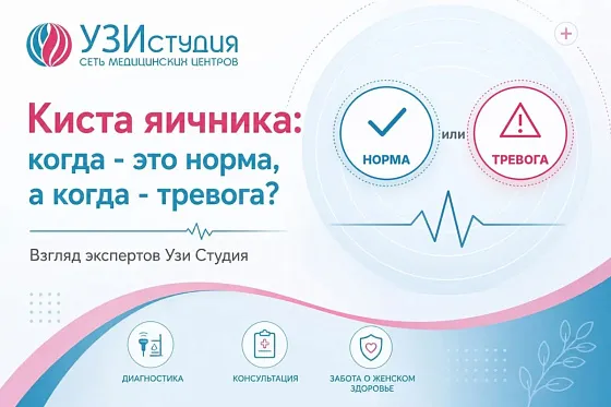Киста яичника: когда - это норма, а когда - тревога? Взгляд экспертов Узи Студия